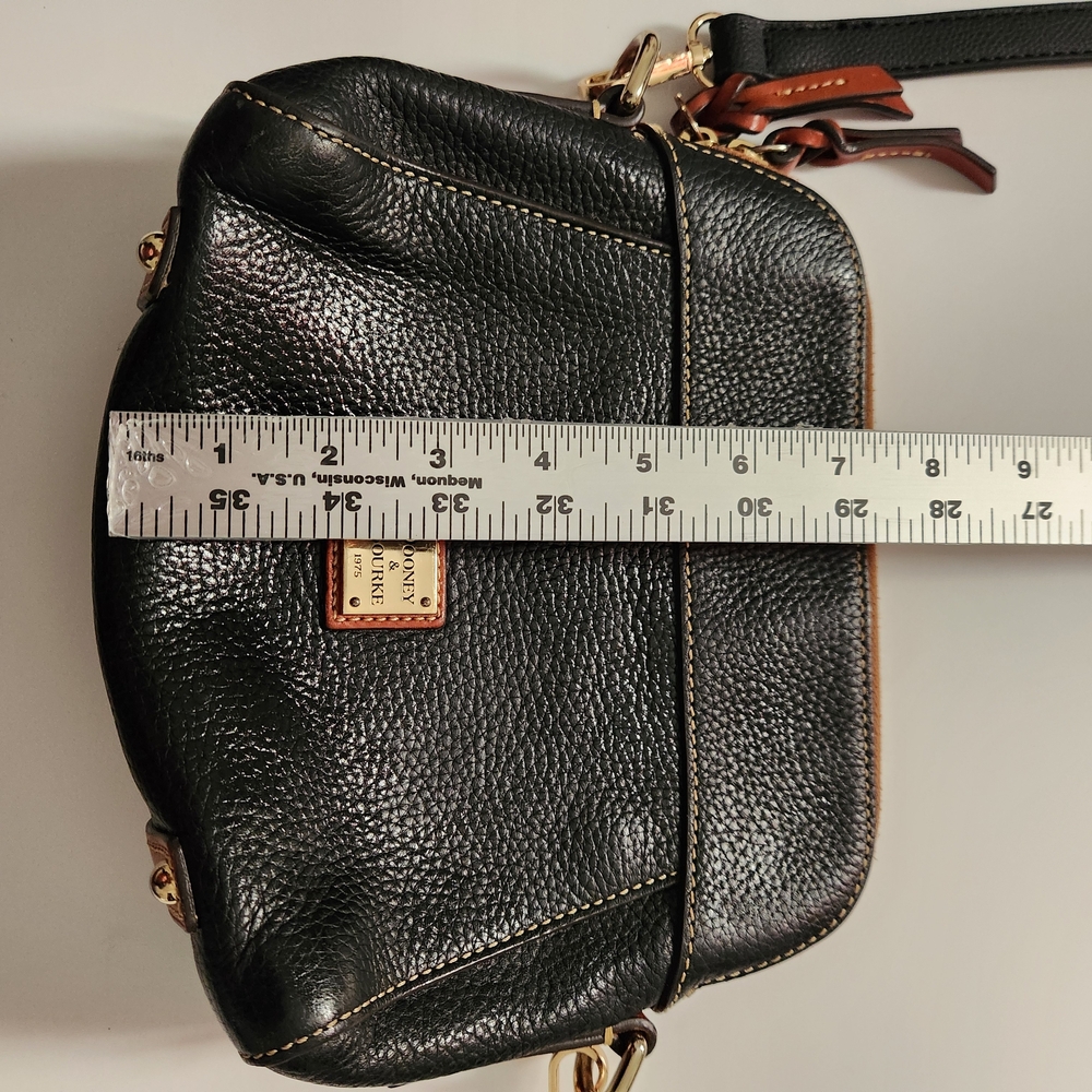 Dooney & Bourke Black Pebbled Leather Crossbody Bag - Picture 6 of 7